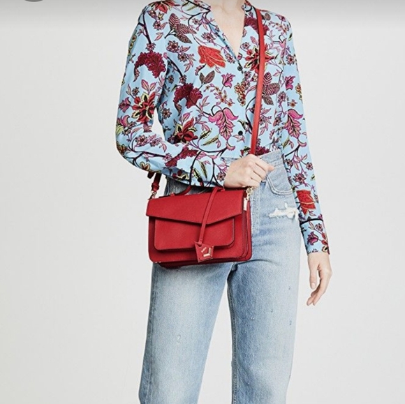 Botkier Cobble Hill Crossbody Bag in Red Patent Leather. - Picture 2 of 15